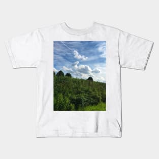 Scenery of beautiful Schleswig-Holstein cloudscape, North Germany Kids T-Shirt